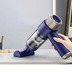 4-in-1 Cordless Vacuum Cleaner - Blue Mini Air Duster for Home and Car