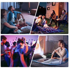4K Mini Projector - 10000 Lumens LED 1080P WiFi Bluetooth Home Theater