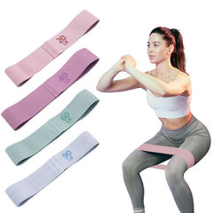 4pcs Fabric Booty Resistance Bands with Workout Guide for Fitness