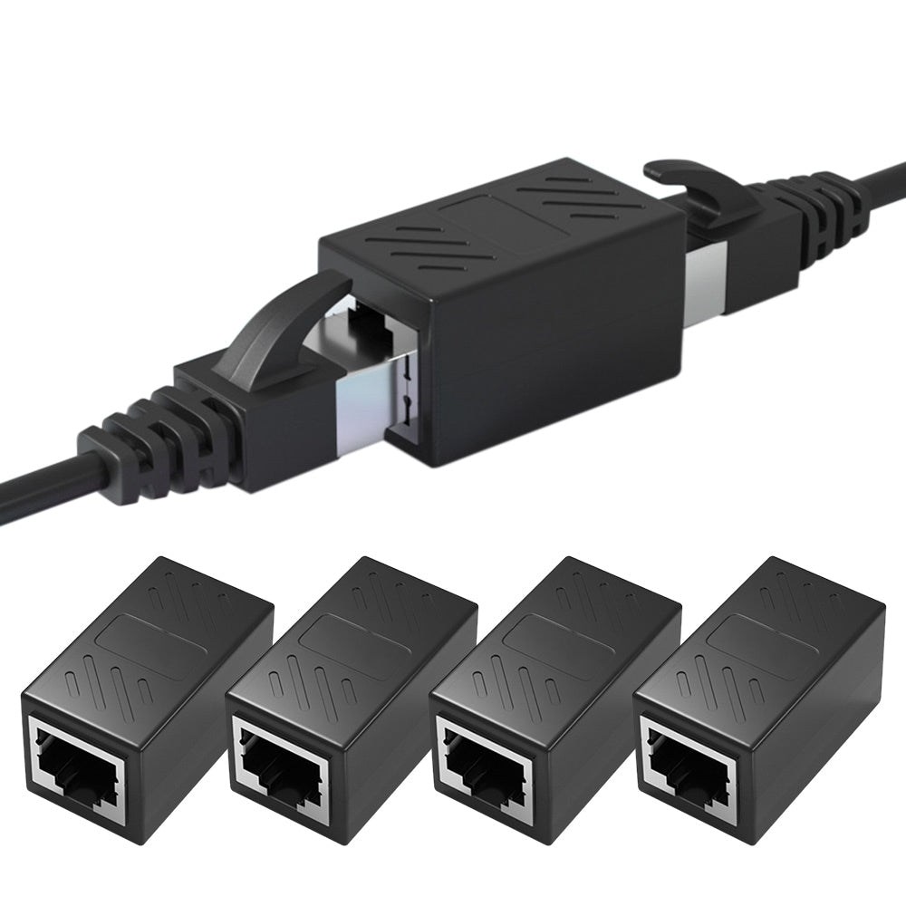 5-Pack RJ45 Ethernet Cable Coupler Network Extender Adapter
