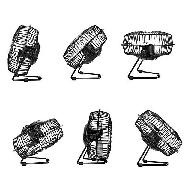 50W Solar Powered Mini USB Fan - Portable for Home or Camping