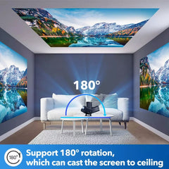 5G HD 4K Projector - Portable Mini HDMI USB Home Theater Video