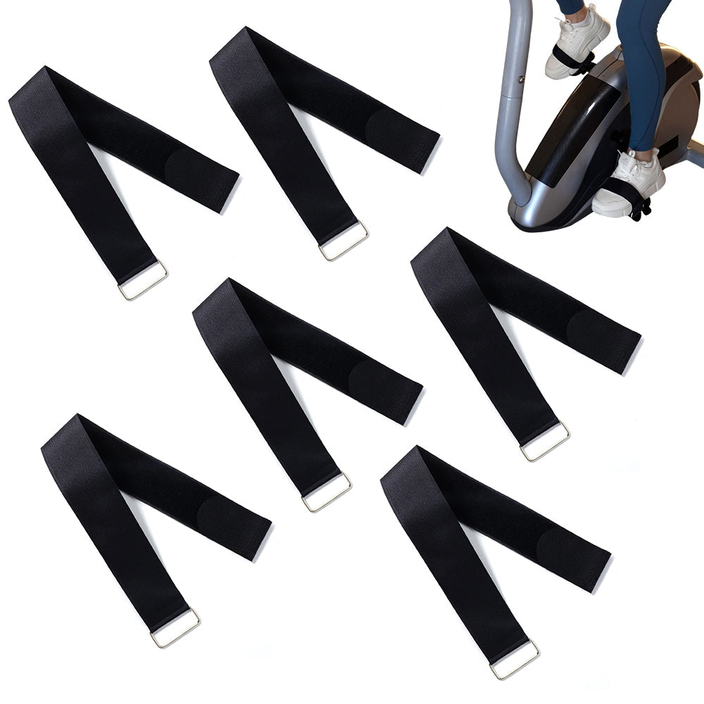 6pcs Ellipse Leg Exerciser Straps Adjustable Hook and Loop Design