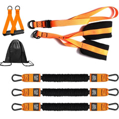 7pcs Pull-Up Assistance Bands Set with Adjustable Foot Rest