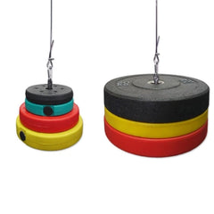 8pcs LAT Pulldown Cable Pulley System with Triceps Rope for Home Gym
