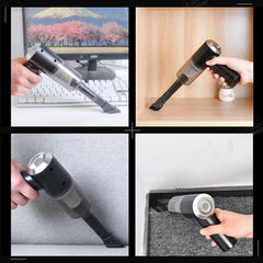 9000Pa 120W Mini Gun-Style Car Vacuum - Cordless for Home and Auto