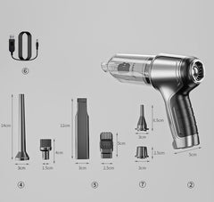 95000Pa Cordless Car Vacuum Cleaner - Mini Handheld Suction Blower