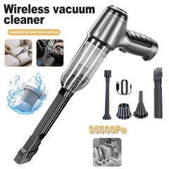 95000Pa Cordless Car Vacuum Cleaner - Mini Handheld Suction Blower