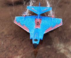 A01 3-in-1 RC Aircraft Sea Land Air Toy with Light - Orange