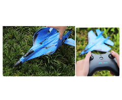 A03 3-in-1 RC Foam Glider Sea Land Air Toy with Light - Blue