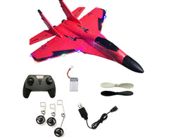 A03 3-in-1 RC Foam Glider Sea Land Air Toy with Light - Red