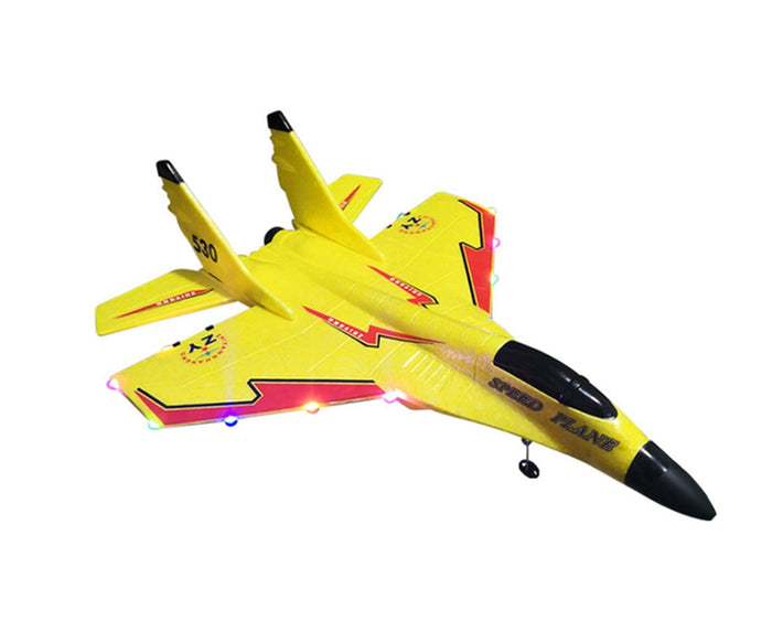 A03 3-in-1 RC Foam Glider Sea Land Air Toy with Light - Yellow