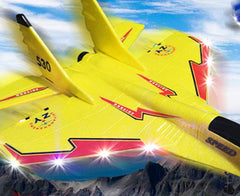 A03 3-in-1 RC Foam Glider Sea Land Air Toy with Light - Yellow