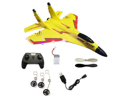 A03 3-in-1 RC Foam Glider Sea Land Air Toy with Light - Yellow