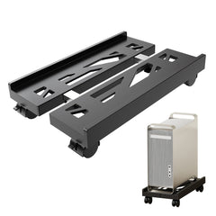 Adjustable PC Case Stand with Wheels for Computer Tower