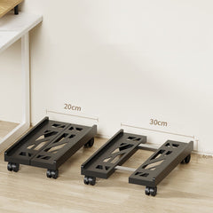 Adjustable PC Case Stand with Wheels for Computer Tower