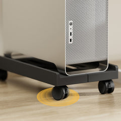 Adjustable PC Case Stand with Wheels for Computer Tower