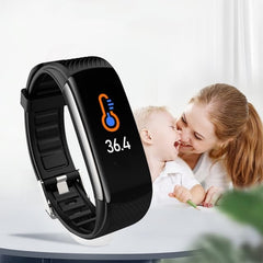 Activity Bracelet Pedometer Pulse Blood Oxygen Monitor Black