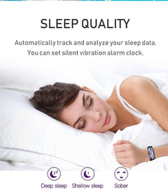 Activity Bracelet Pedometer Pulse Blood Oxygen Monitor Black