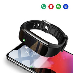 Activity Bracelet Pedometer Pulse Blood Oxygen Monitor Black