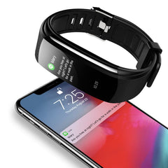 Activity Tracker Heart Rate Sleep Monitor Pedometer IP67 Black