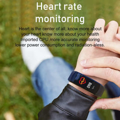 Activity Tracker Heart Rate Sleep Monitor Pedometer IP67 Black
