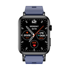Smartwatch 1.91 Display Blood Pressure Heart Rate Oxygen Dark Blue