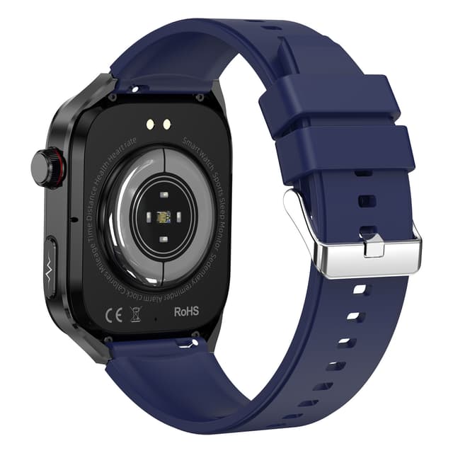 Smartwatch ECG Heart Rate Blood Pressure Sleep Pedometer Blue