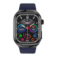 Smartwatch ECG Heart Rate Blood Pressure Sleep Pedometer Blue