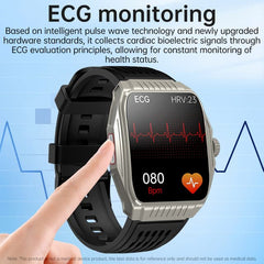 Smartwatch with Sleep Aid, ECG, Bluetooth Calls Black