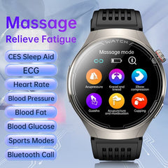 Smartwatch ECG Bluetooth Calling Health Tracker Black