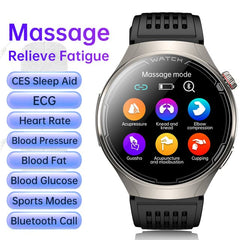 Smartwatch ECG Bluetooth Calling Health Tracker Black