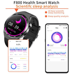 Smartwatch ECG Body & Blood Analysis Black Silicone Strap