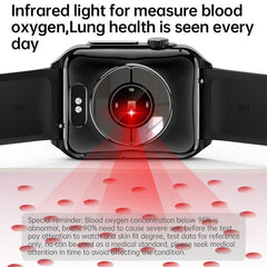 Smartwatch ECG Heart Rate Bluetooth Calls Music Black