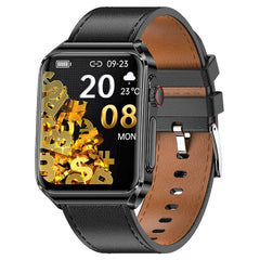 Smartwatch ECG Heart Rate Bluetooth Calls Music Black