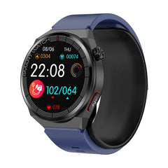 Smartwatch ECG Blood Pressure Heart Rate Blood Oxygen Dark Blue