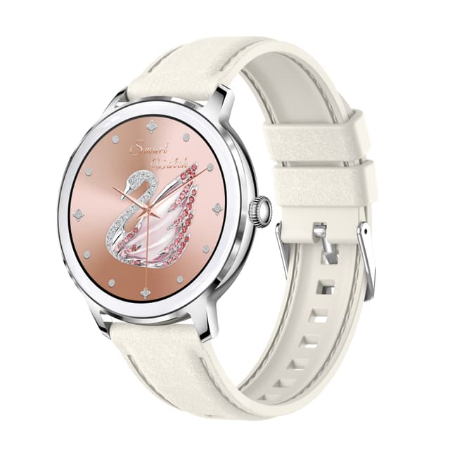 Smartwatch Heart Rate Blood Pressure Oxygen Monitor Rose Gold