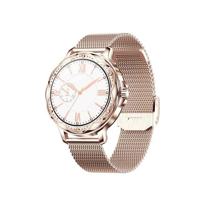 Smartwatch Heart Rate Pedometer Calories IP67 Waterproof Rose Gold