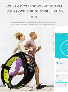 Smartwatch with heart rate, sleep monitor, pedometer