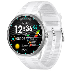 Smartwatch Heart Rate Blood Oxygen Pressure Sleep Monitor White