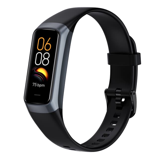 Smartwatch with heart rate and blood pressure monitor Black