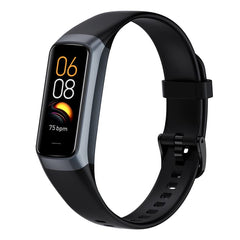 Smartwatch with heart rate and blood pressure monitor Black