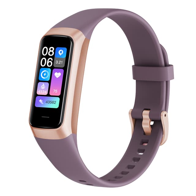 Smartwatch with heart rate and blood pressure monitor Purple