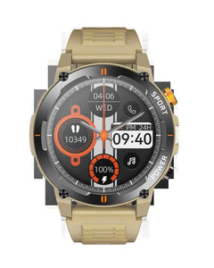 Smartwatch with heart rate and blood pressure monitor Yellow