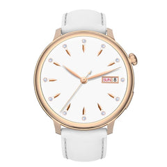 Smartwatch Heart Rate Blood Pressure Oxygen Monitor White