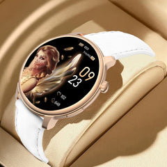 Smartwatch Heart Rate Blood Pressure Oxygen Monitor White