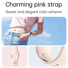 Smartwatch with blood pressure, heart rate Pink