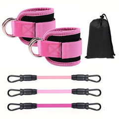 Ankle Resistance Bands with Cuffs for Leg and Glute Training