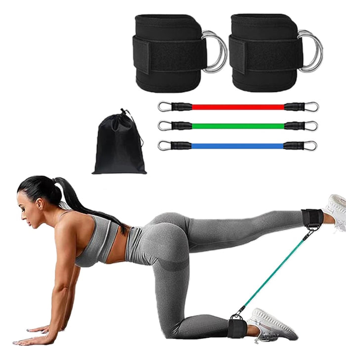Ankle Resistance Bands with Cuffs for Glutes and Leg Workout