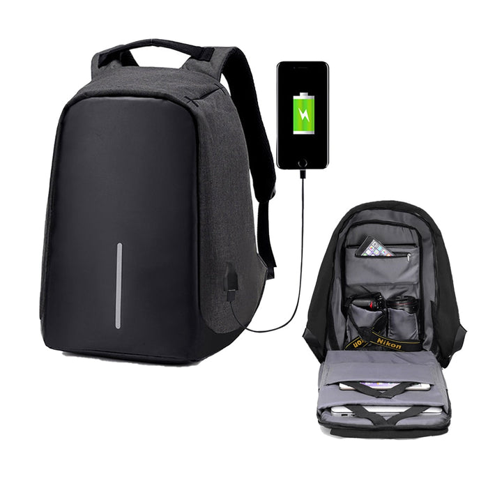 Anti-Theft Travel Laptop Backpack with USB Charging Port